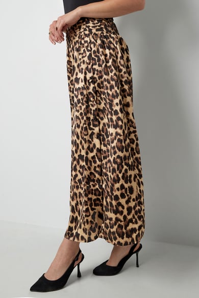 Long leopard print skirt - brown h5 Picture7