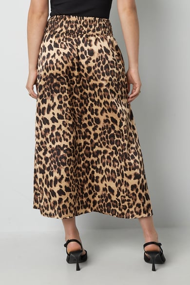 Long leopard print skirt - brown h5 Picture10