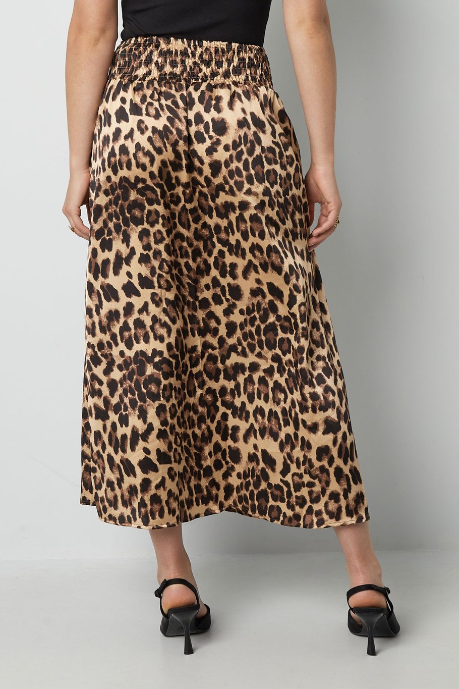 Long leopard print skirt - brown Picture10