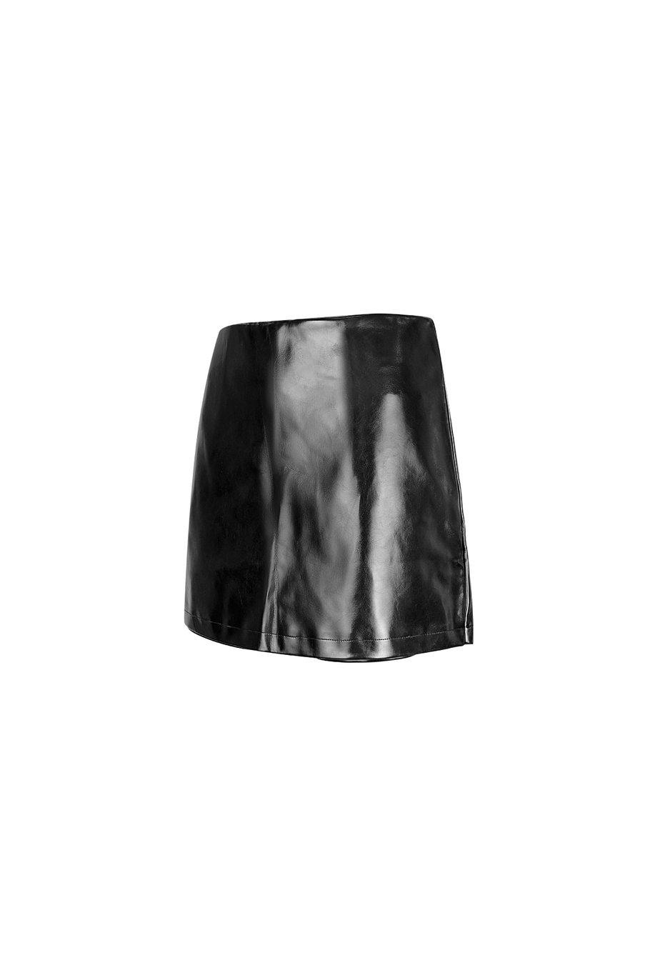 Trendy PU-Skort - Schwarz Bild11