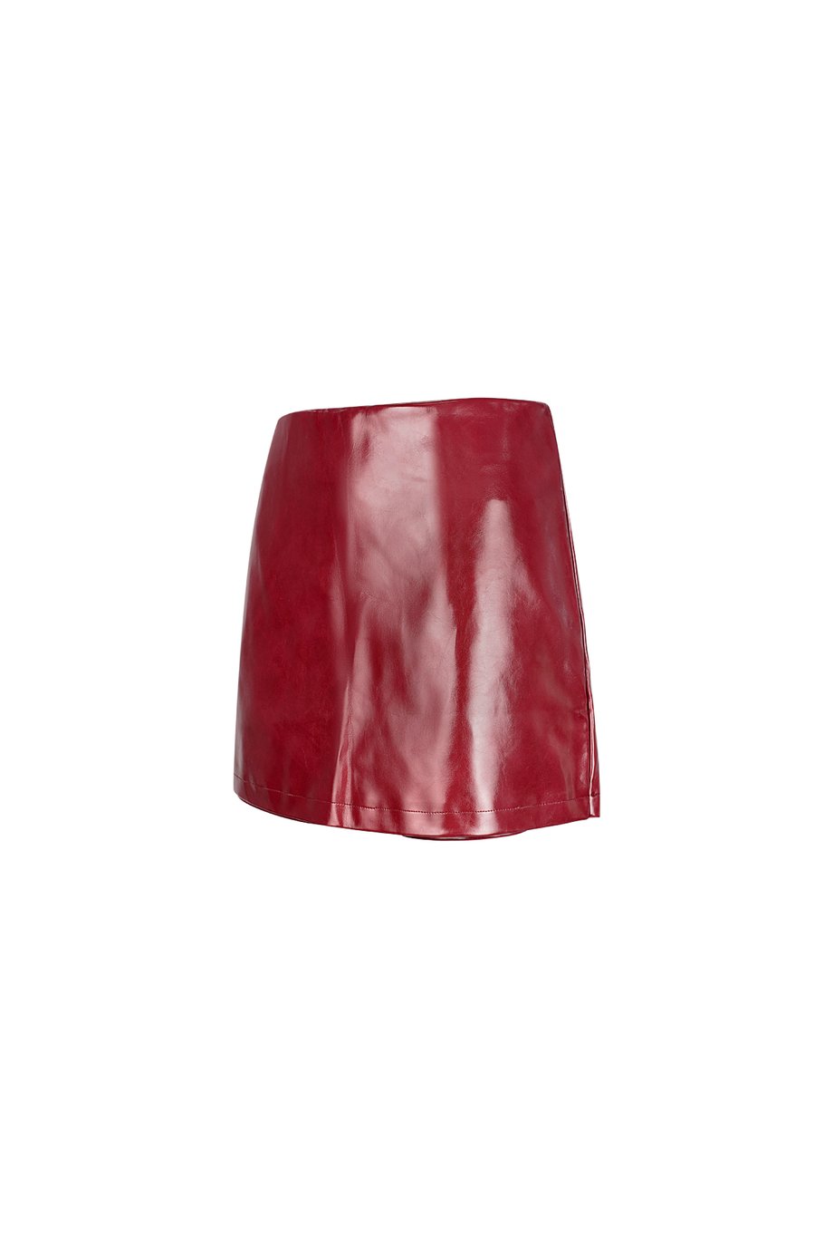 Falda pantalón de PU de moda - Roja Imagen12