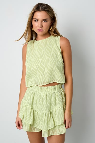 Co-ord Set White Leaves - Skirt h5 Picture5