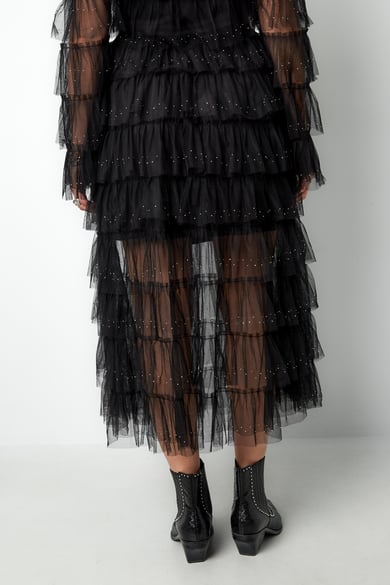 Festival The Sparkly Ruffle Skirt - Black h5 Picture6