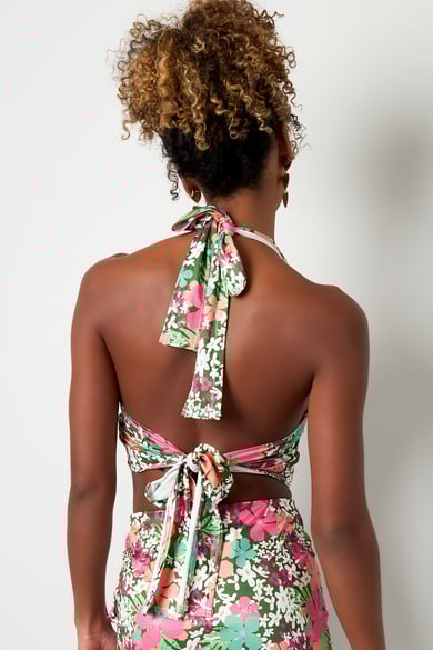Top bunte Blumen - grün/rosa Multi L h5 Bild8