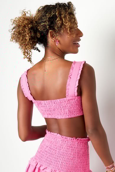 Crop top recortado - amarillo M h5 Imagen6