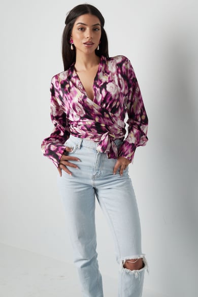 Wickelbluse Tigerprint - grün h5 Bild5