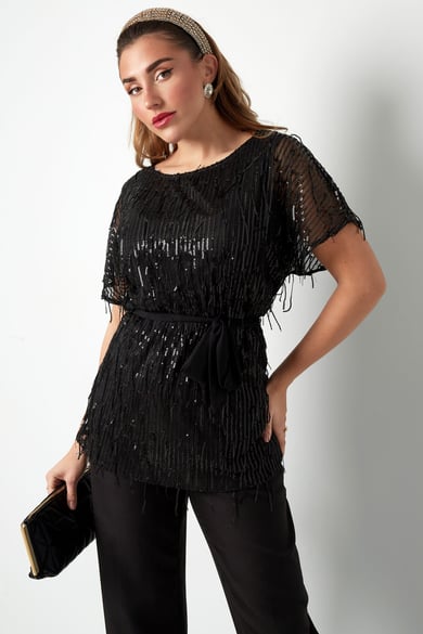 Top glamor fringes - black h5 Picture2