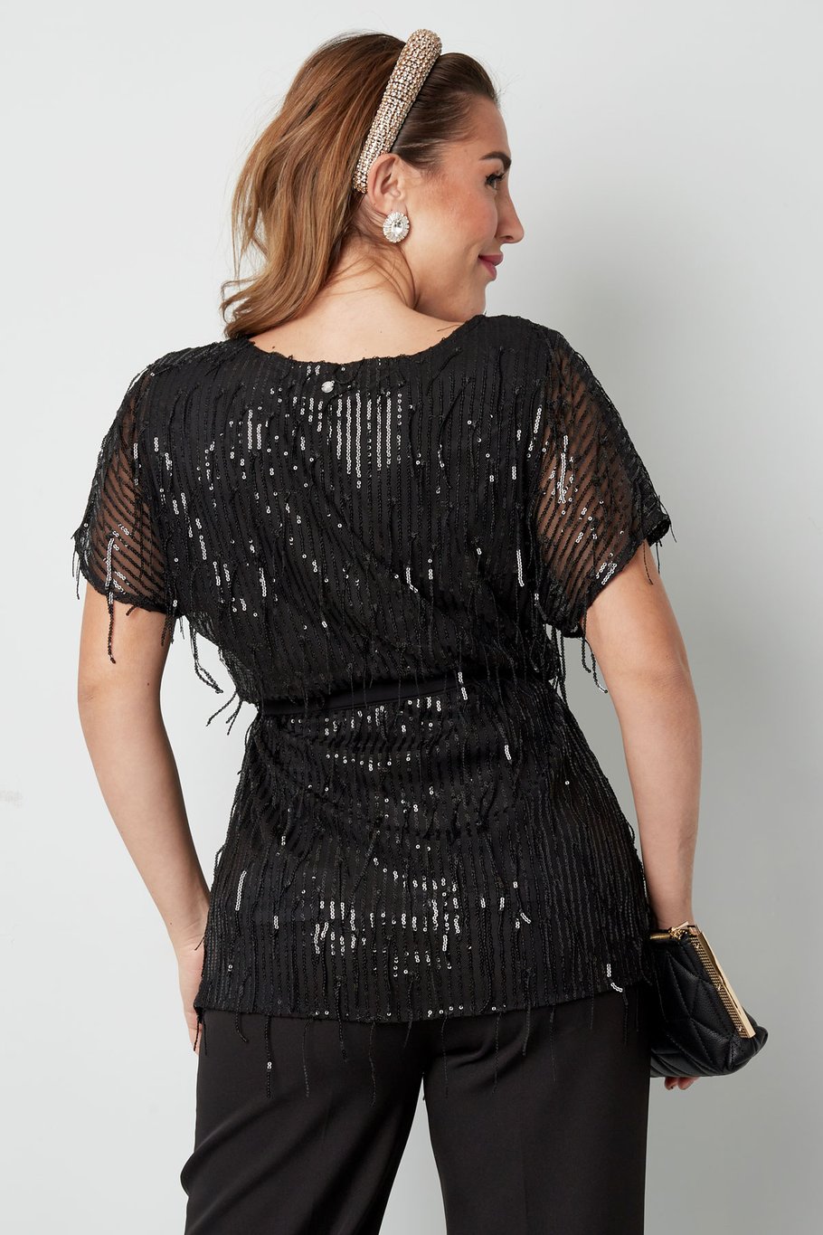 Top glamor fringes - black Picture9