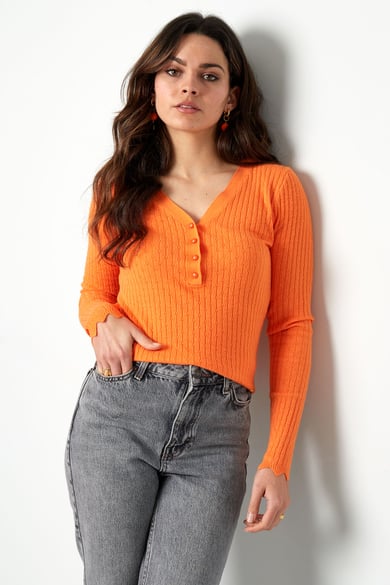 Pullover mit V-Ausschnitt - Beige  h5 Bild3