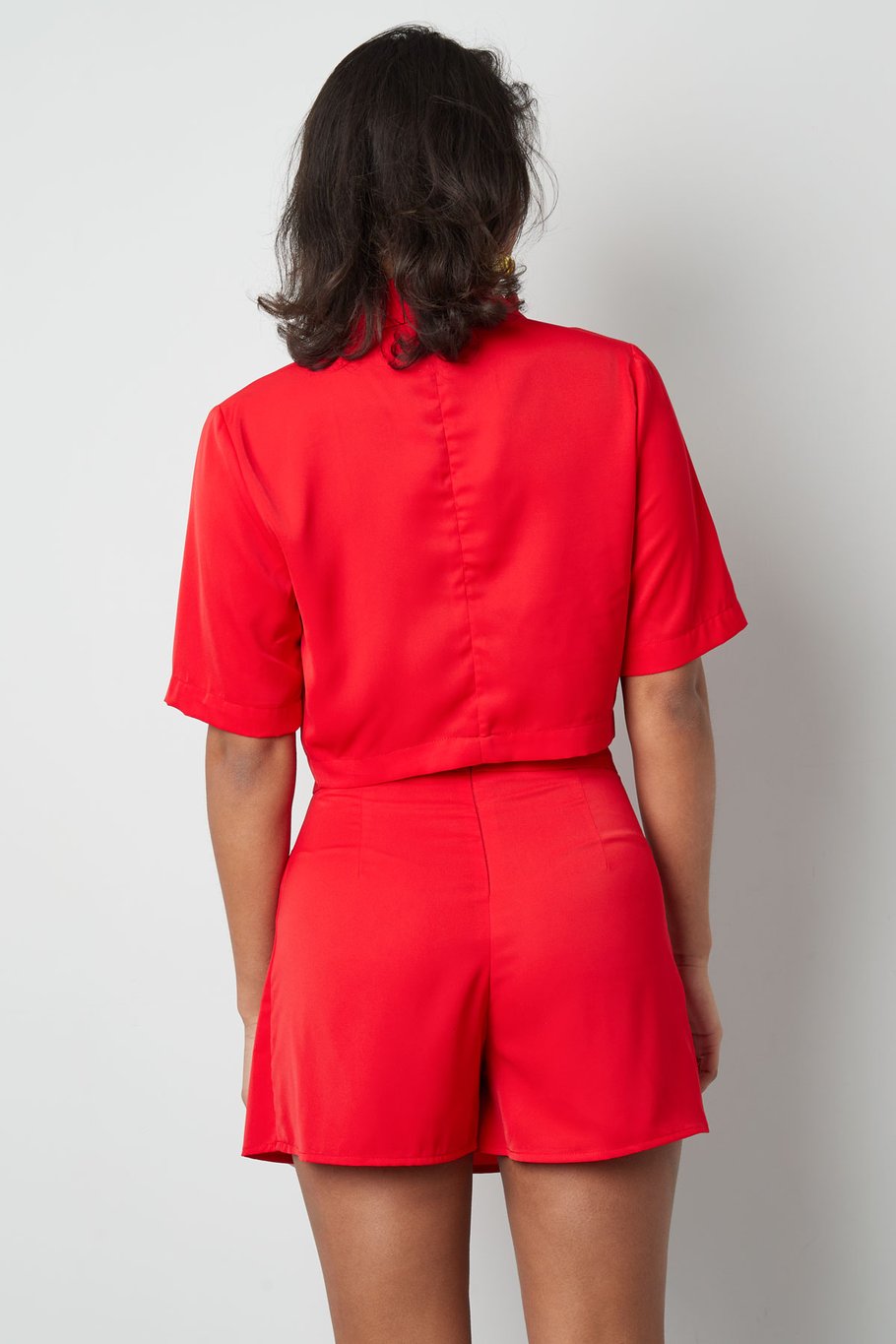 Pastellfarbener, kurz geschnittener Basic-Blazer – Fuchsia h5Bild8
