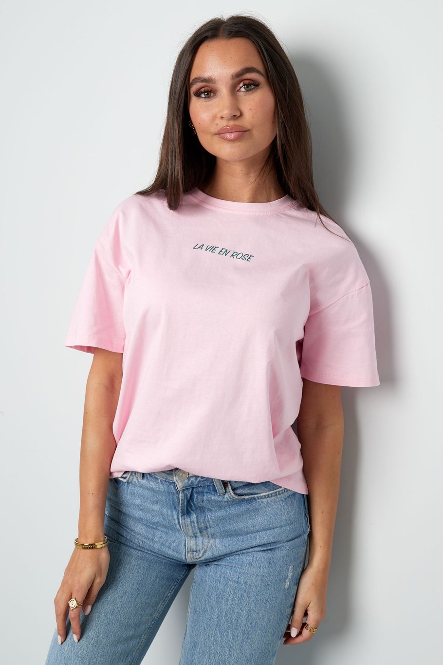 T-shirt la vie en rose - dark gray Picture5