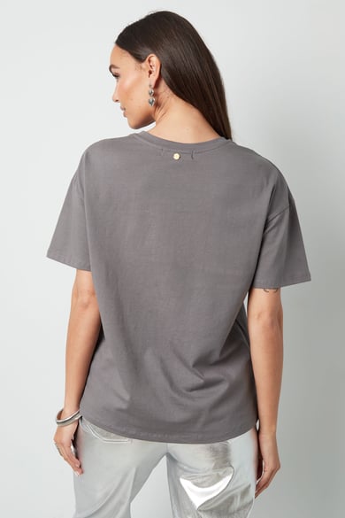 T-Shirt l'art de vivre - grau rosa h5 Bild6