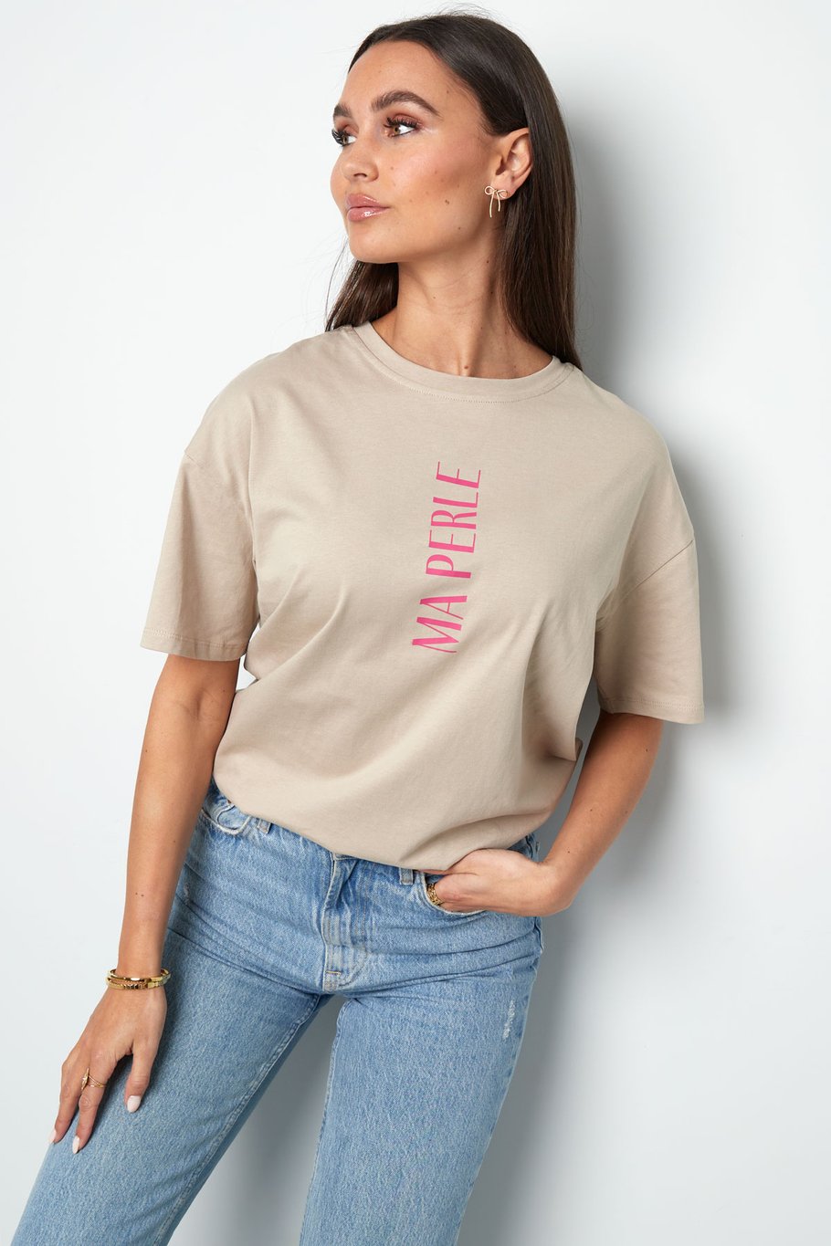 Camiseta ma perle - beige Imagen2