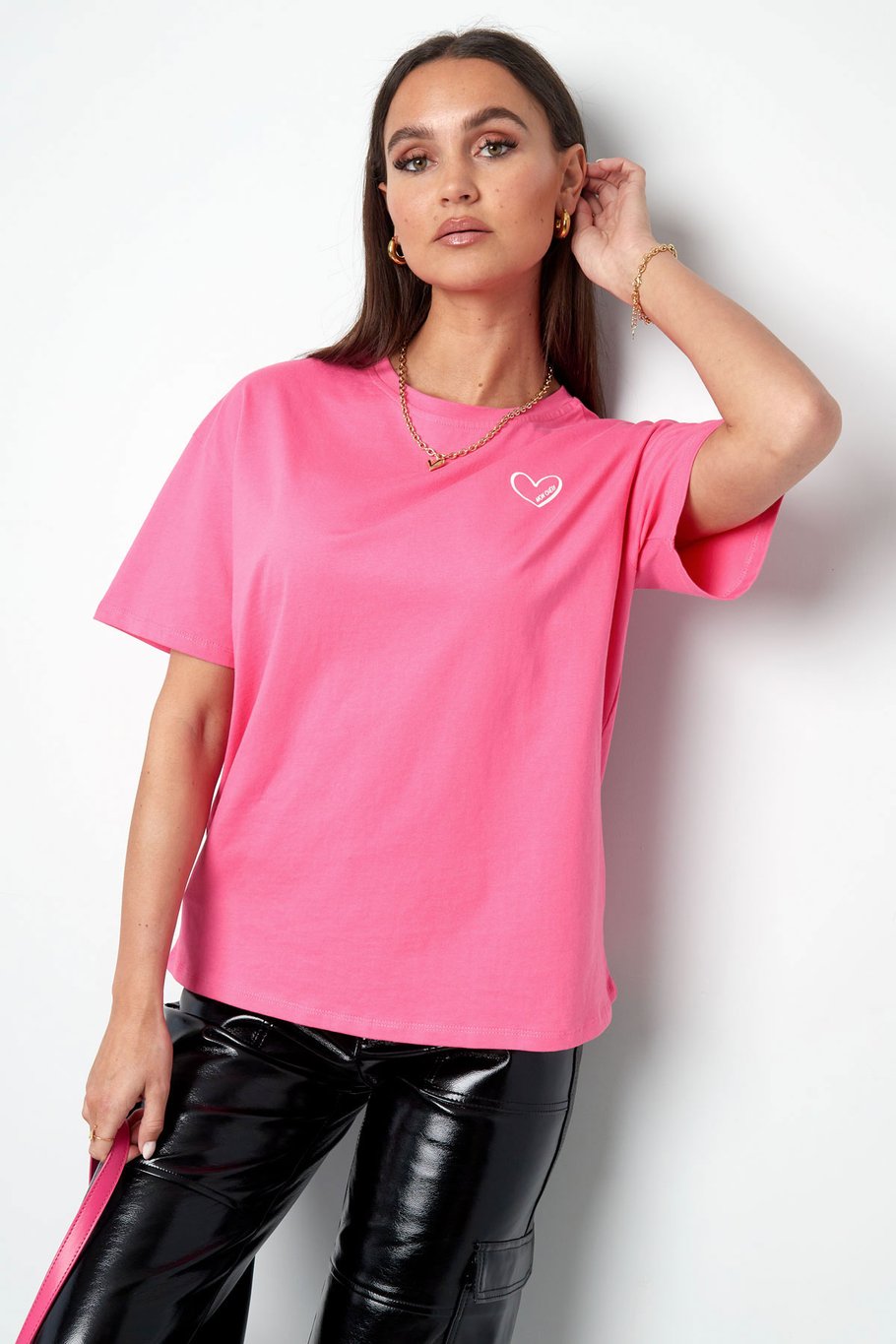 T-shirt mon cheri - wit Afbeelding2