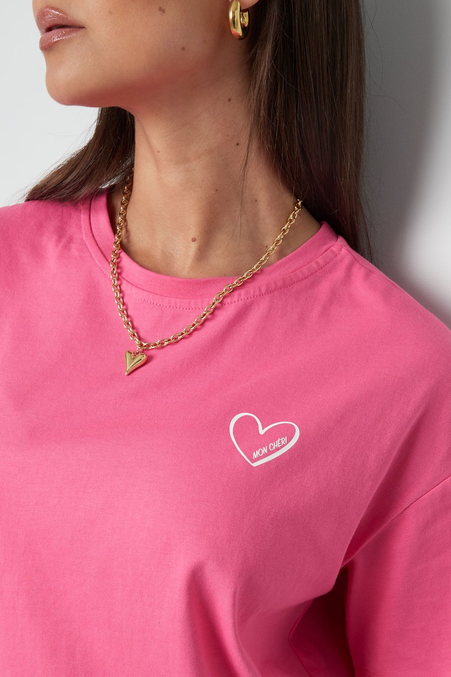 T-shirt mon cheri - wit Afbeelding5