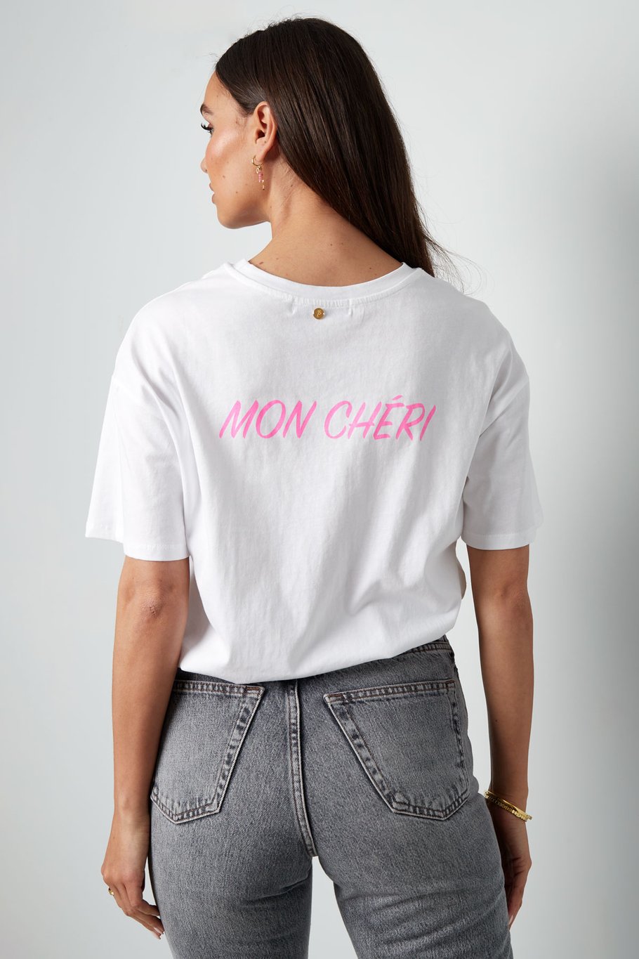 T-shirt mon cheri - wit Afbeelding6