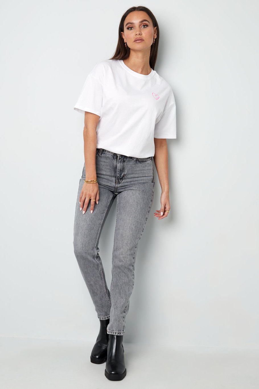 T-shirt mon cheri - wit Afbeelding8