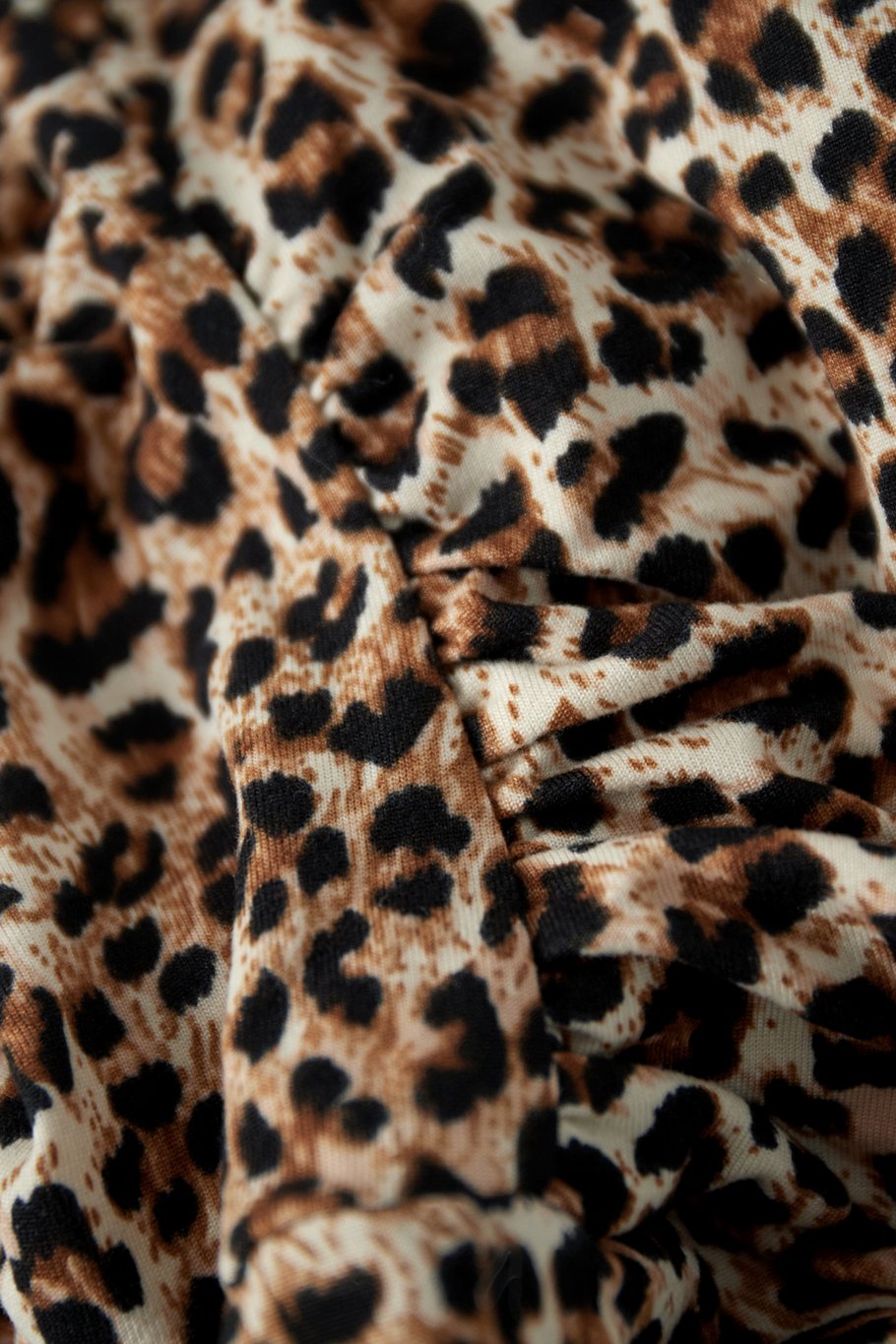 One shoulder panther print body - brown Picture5