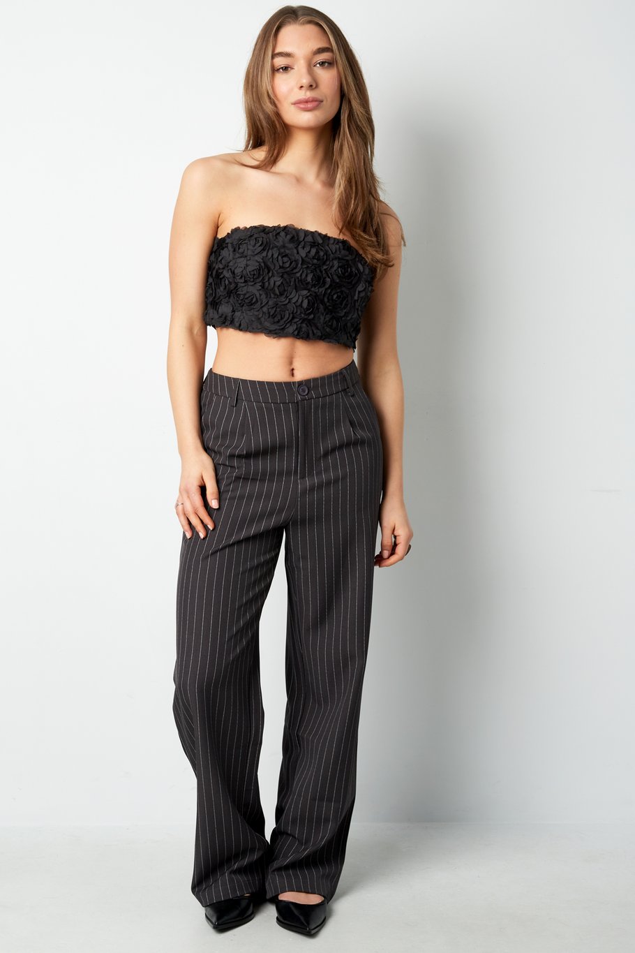 Roses bandeau top - Black h5Picture3