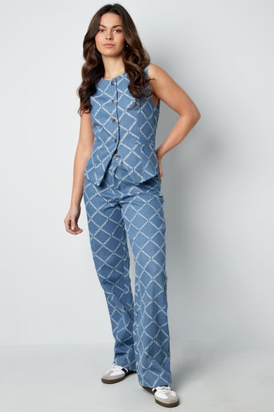 Grids of grace corset - Light blue h5 Picture3
