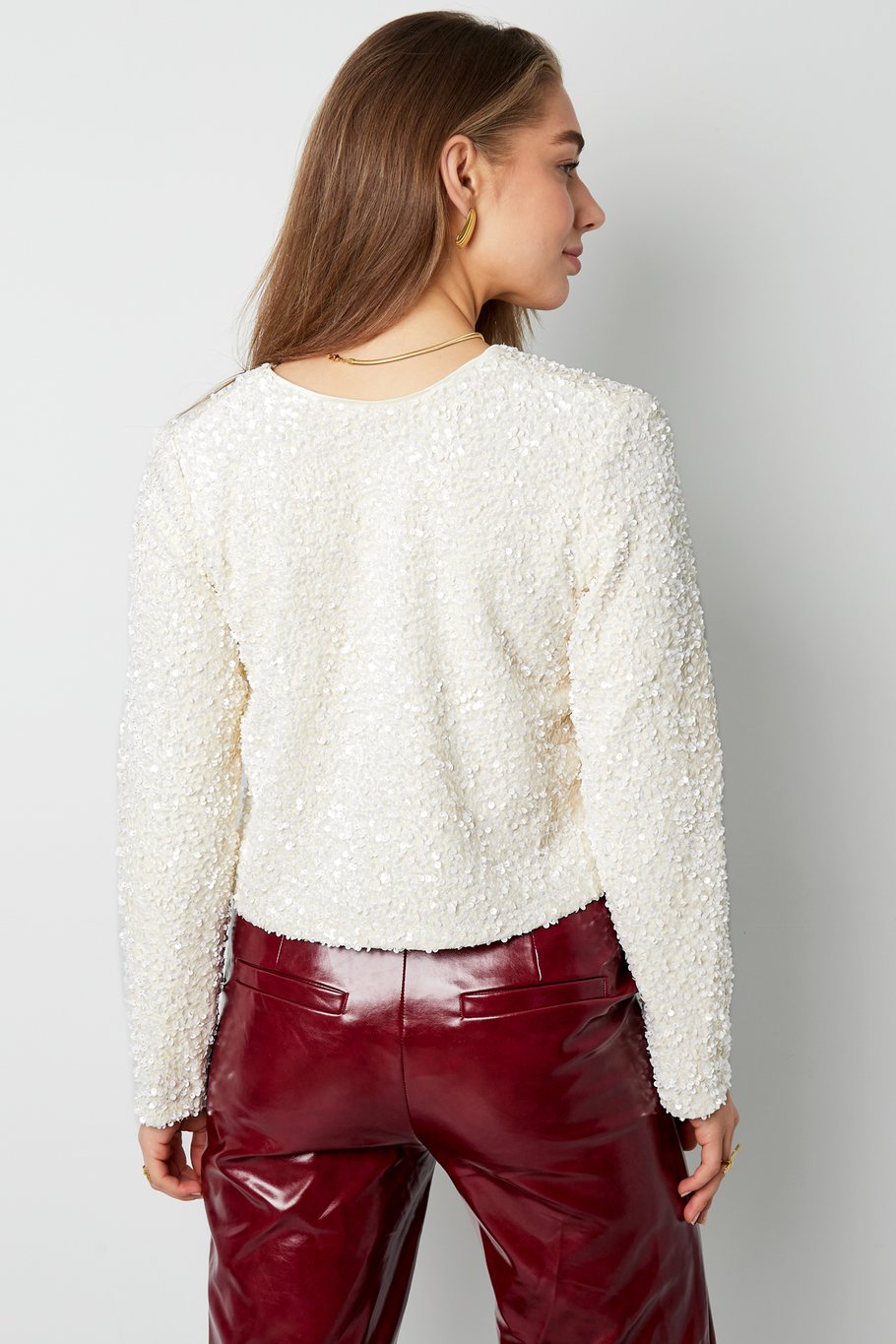 Black party top with sequins - Black Picture12
