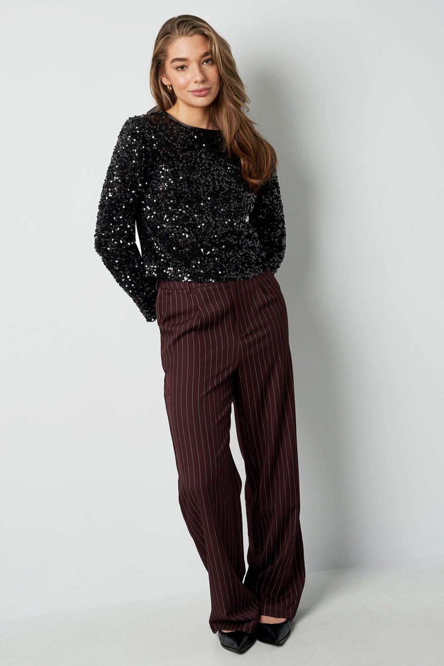 Black party top with sequins - Black Picture5