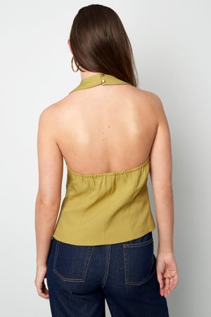 Bow Sleeveless Top - Green  h5 Picture8