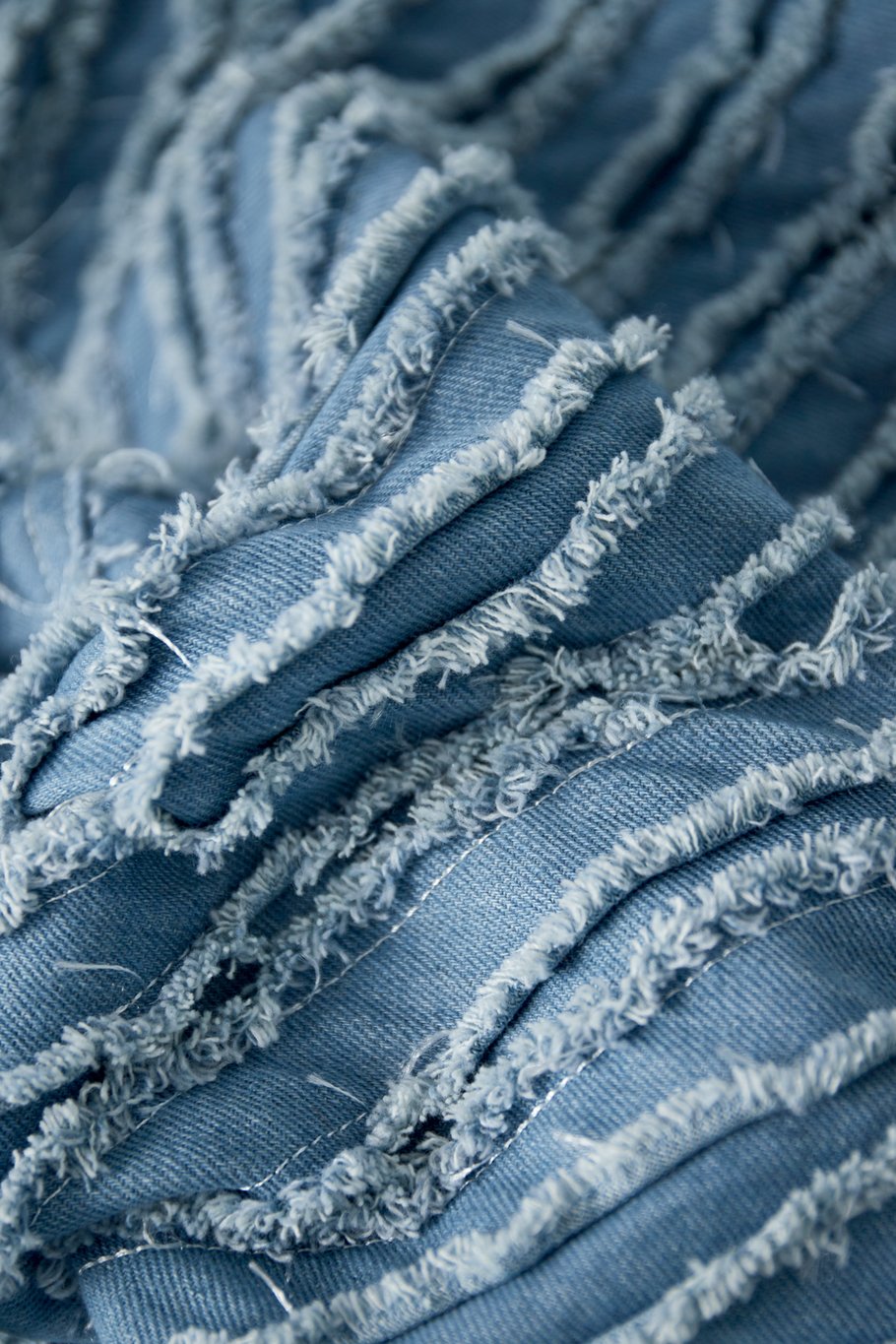 Cool cropped denim top - Blue Picture5
