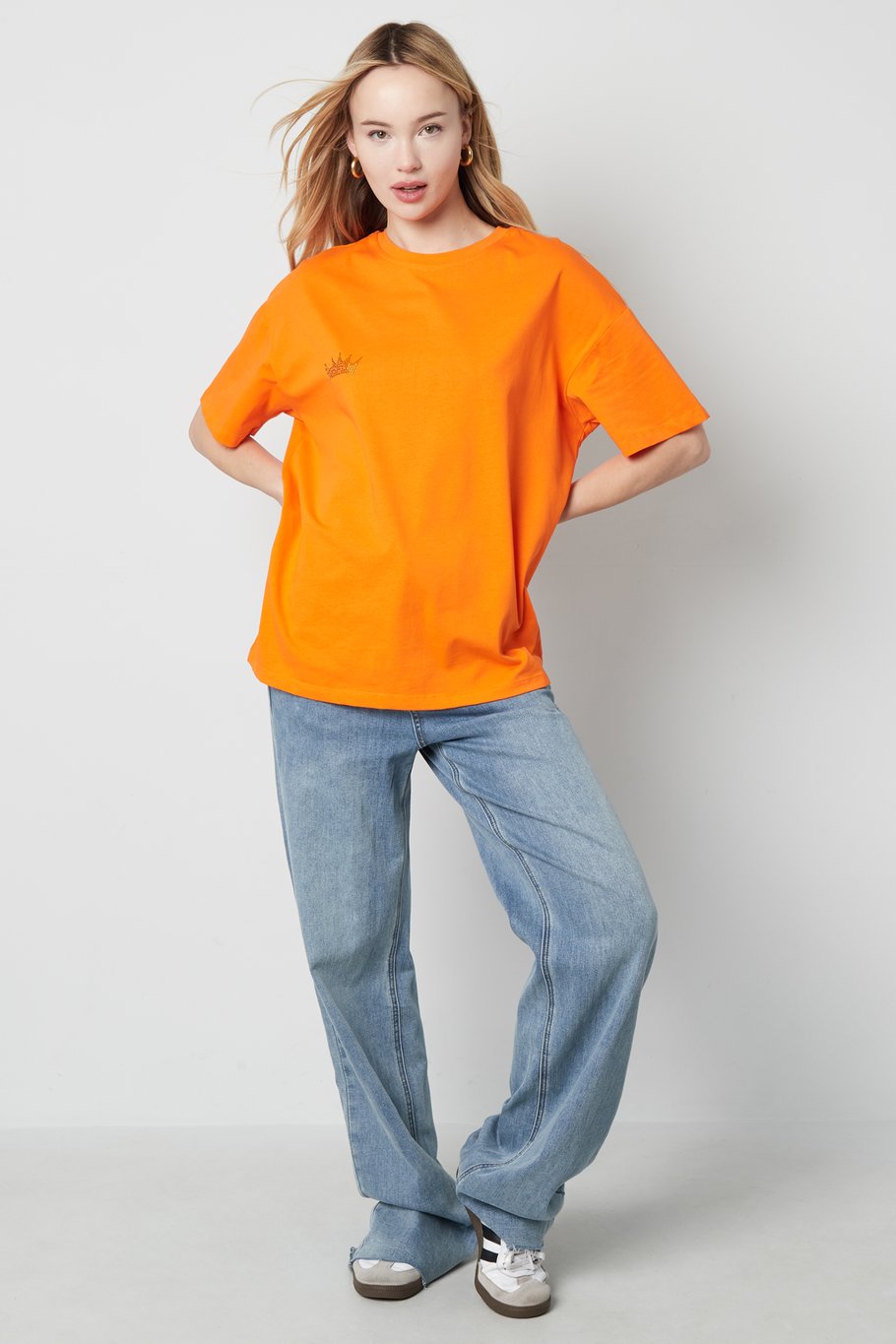 Party crew T-shirt - Orange Picture3
