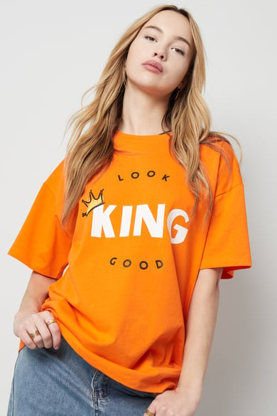 T-Shirt „Looking Good“ – Orange h5 Bild2