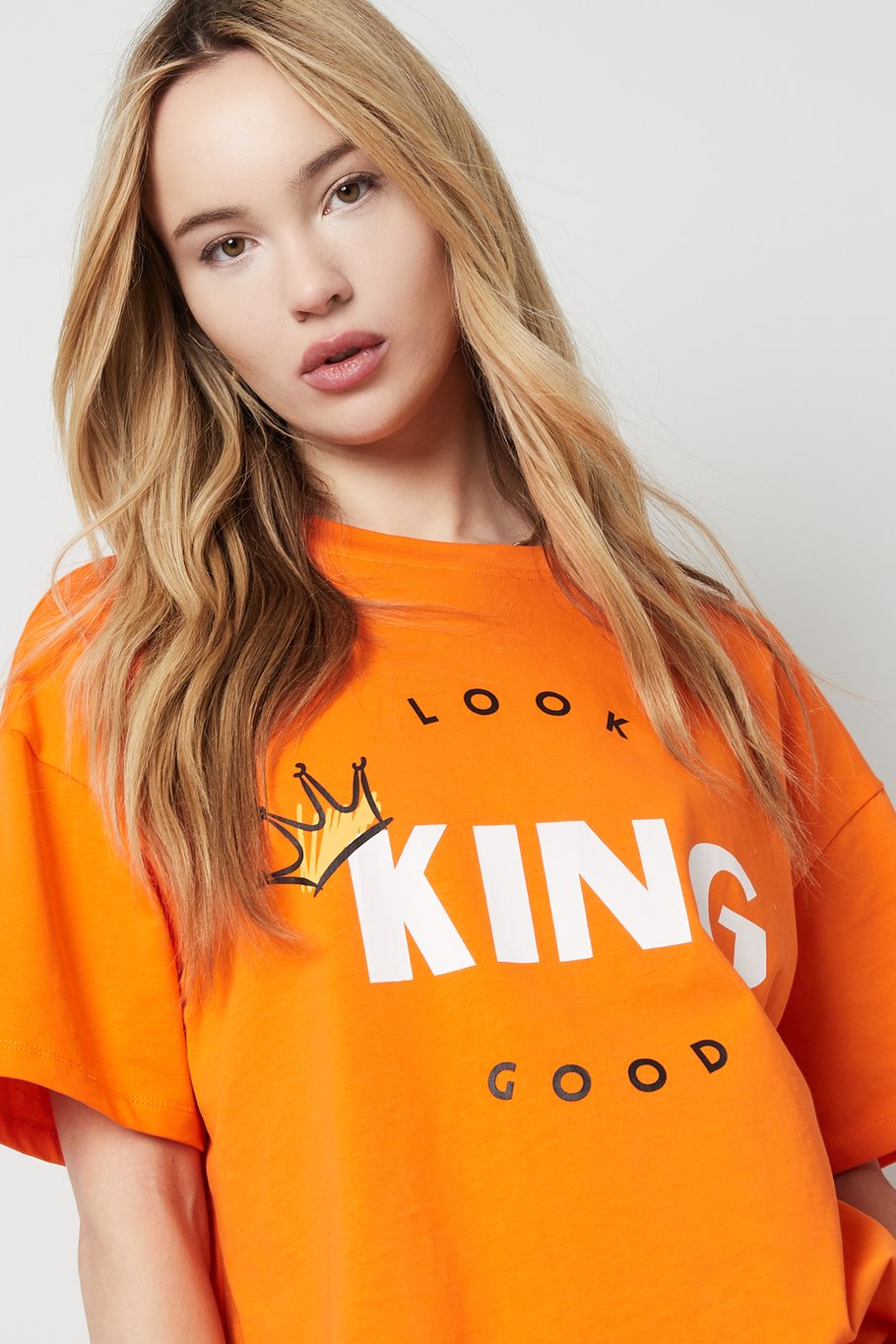 T-Shirt „Looking Good“ – Orange Bild4