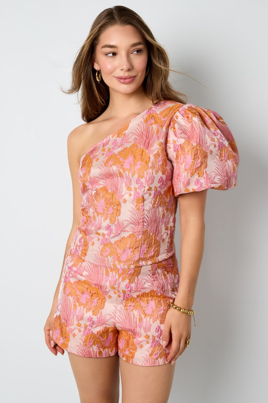 Short sleeve tops Floral print Elegant Spring/Summer Picture6