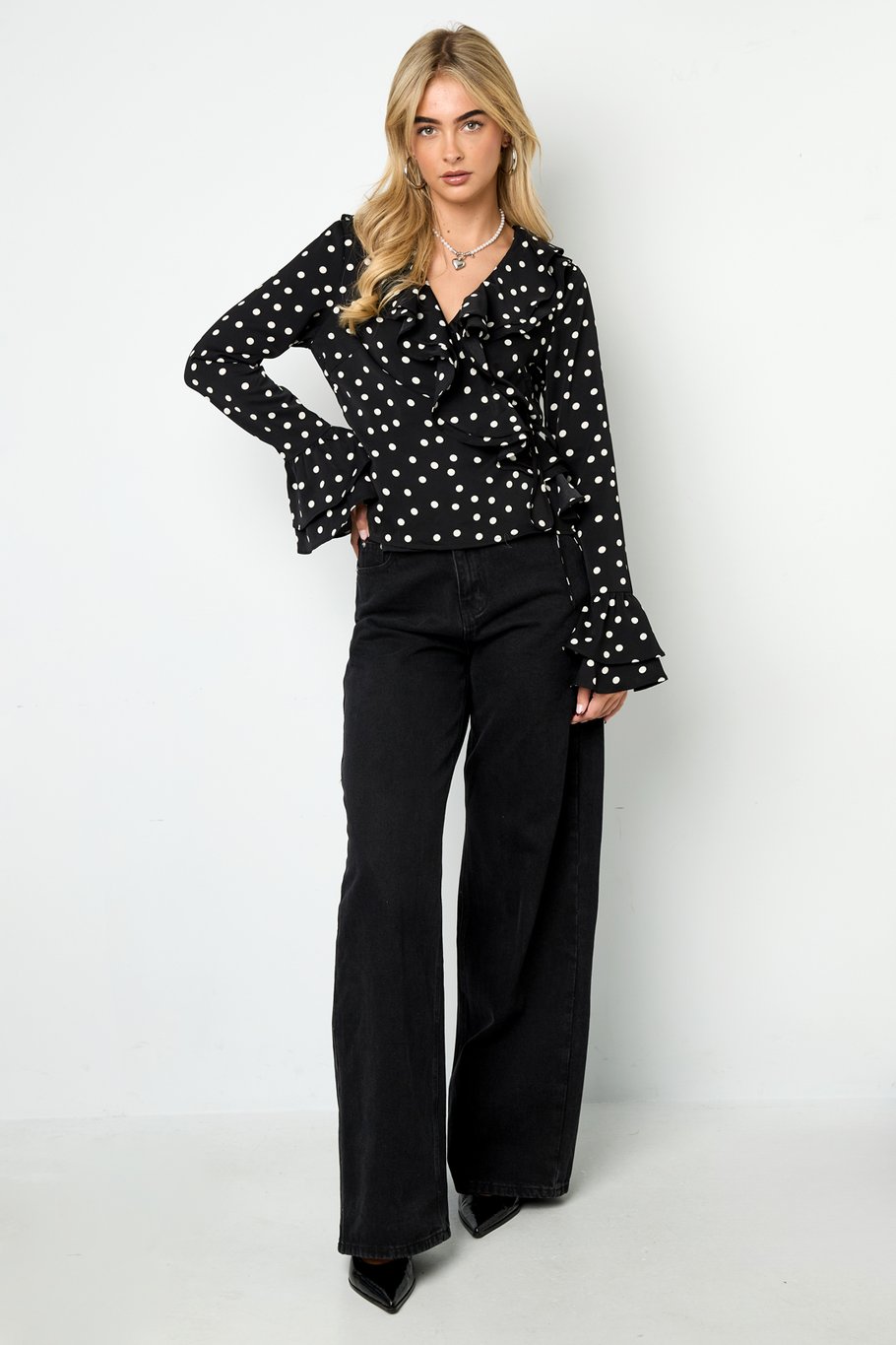 Polka Dot Blouse Picture6