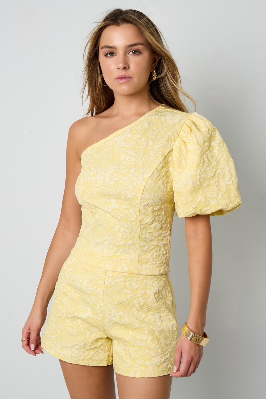 Kurzarmshirts Blumendruck Elegant Frühling/Sommer Bild4