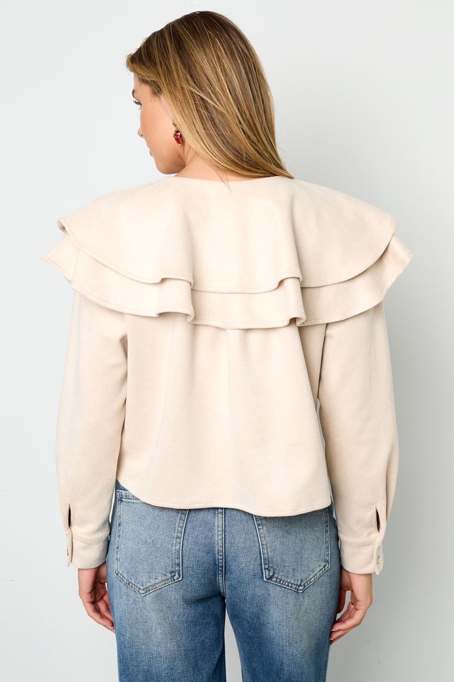 Layered Blouse Suede Picture11