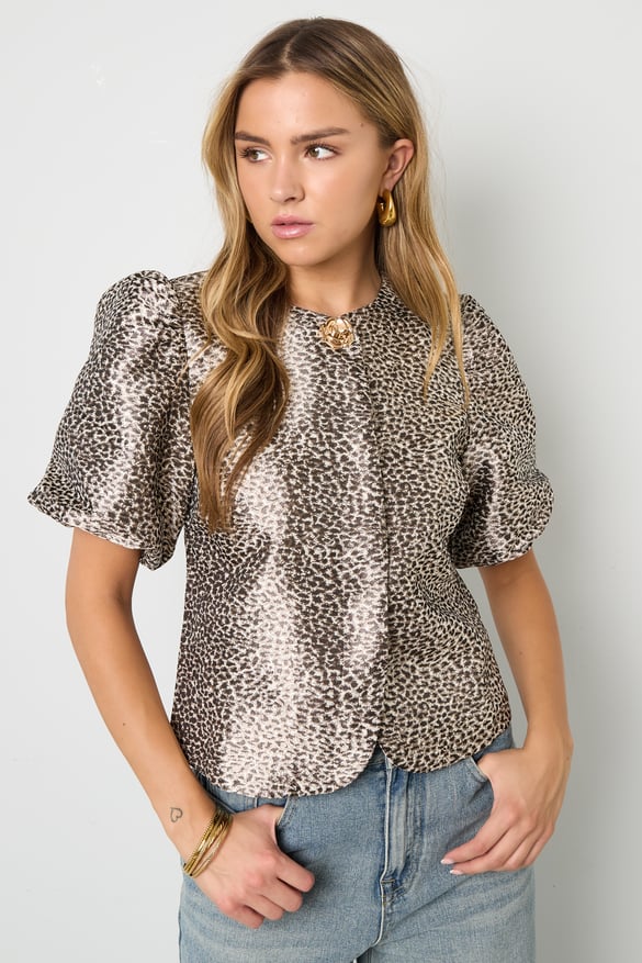 Statement-Top mit Puffärmeln