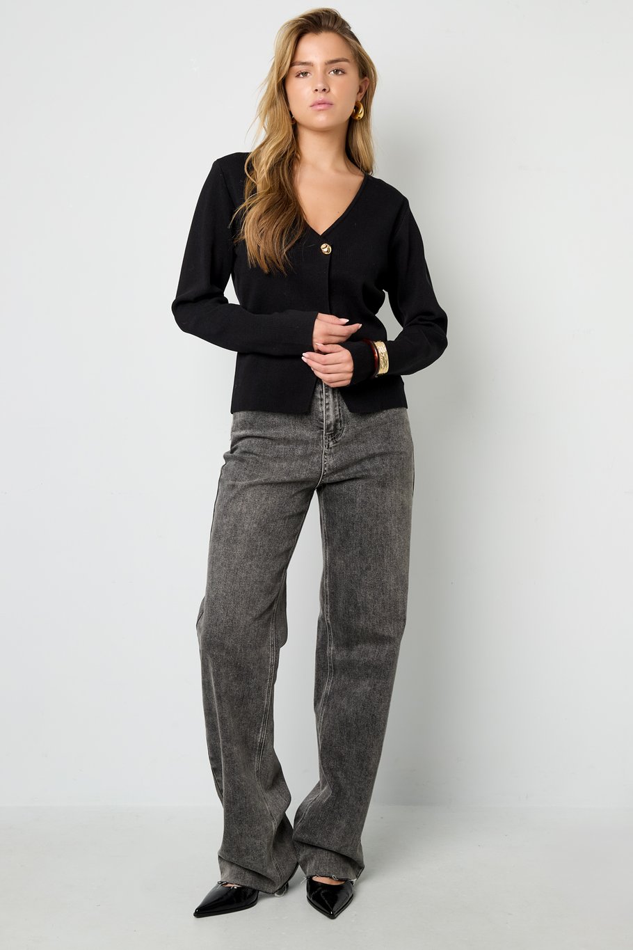 Eine symmetrische Strickjacke Bild7