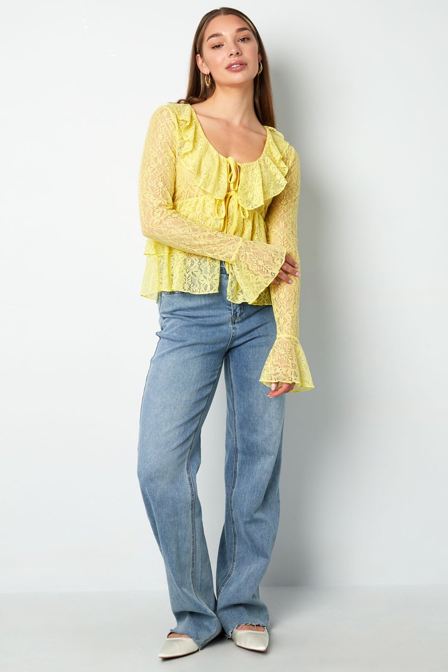 Lace Ruffle Top Picture5