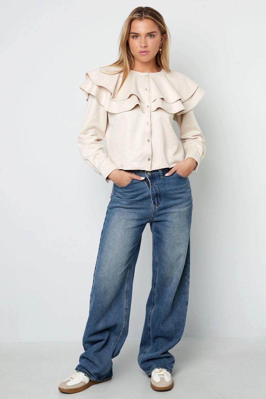 Layered Blouse Suede Picture6