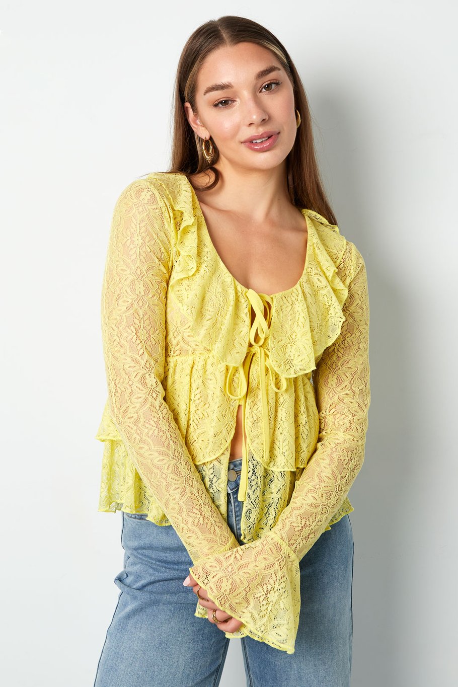 Lace Ruffle Top Picture7