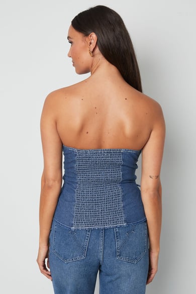 Jeans-Tube-Top mit Spitze h5 Bild6