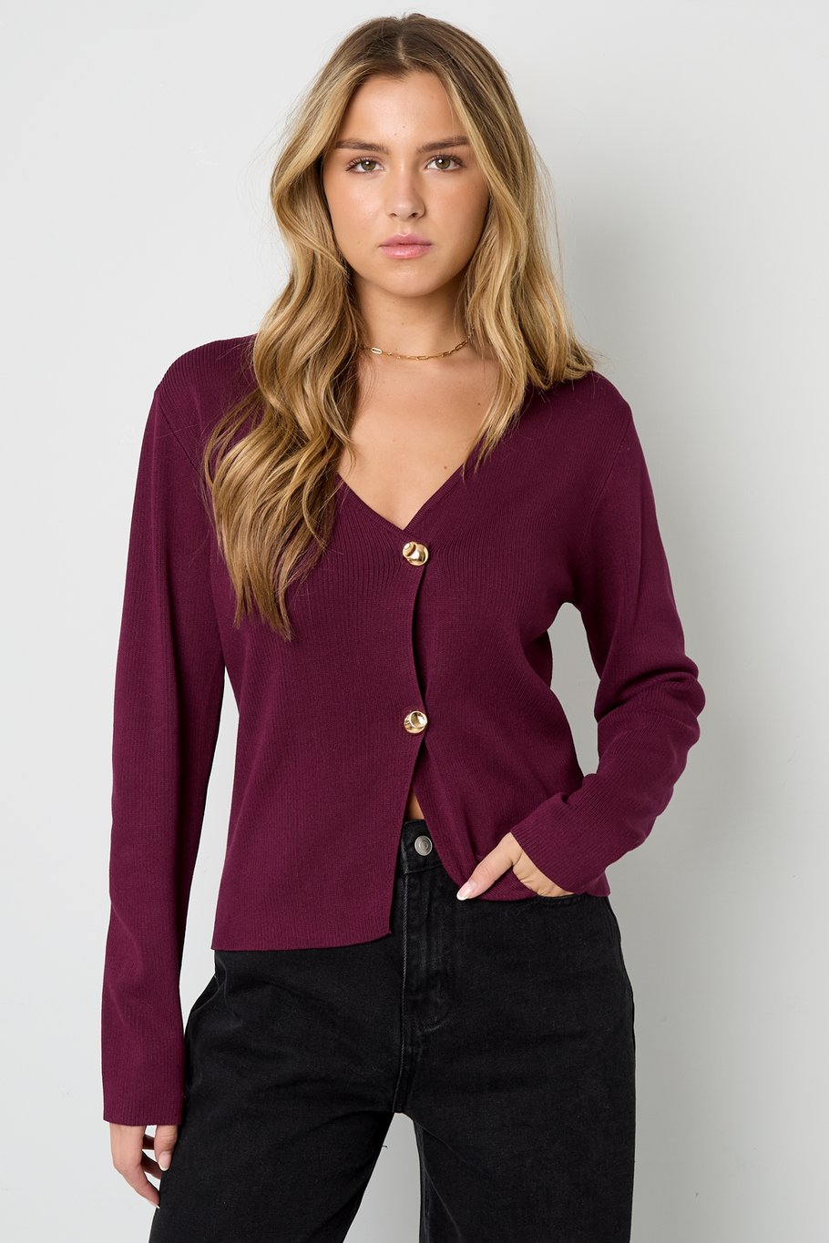 Eine symmetrische Strickjacke Bild6