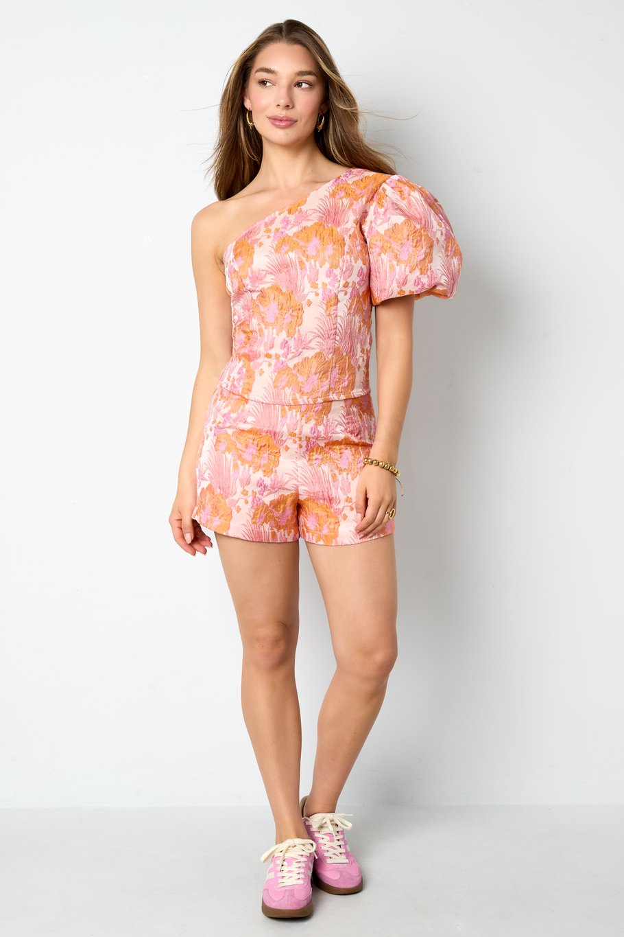 Short sleeve tops Floral print Elegant Spring/Summer Picture5