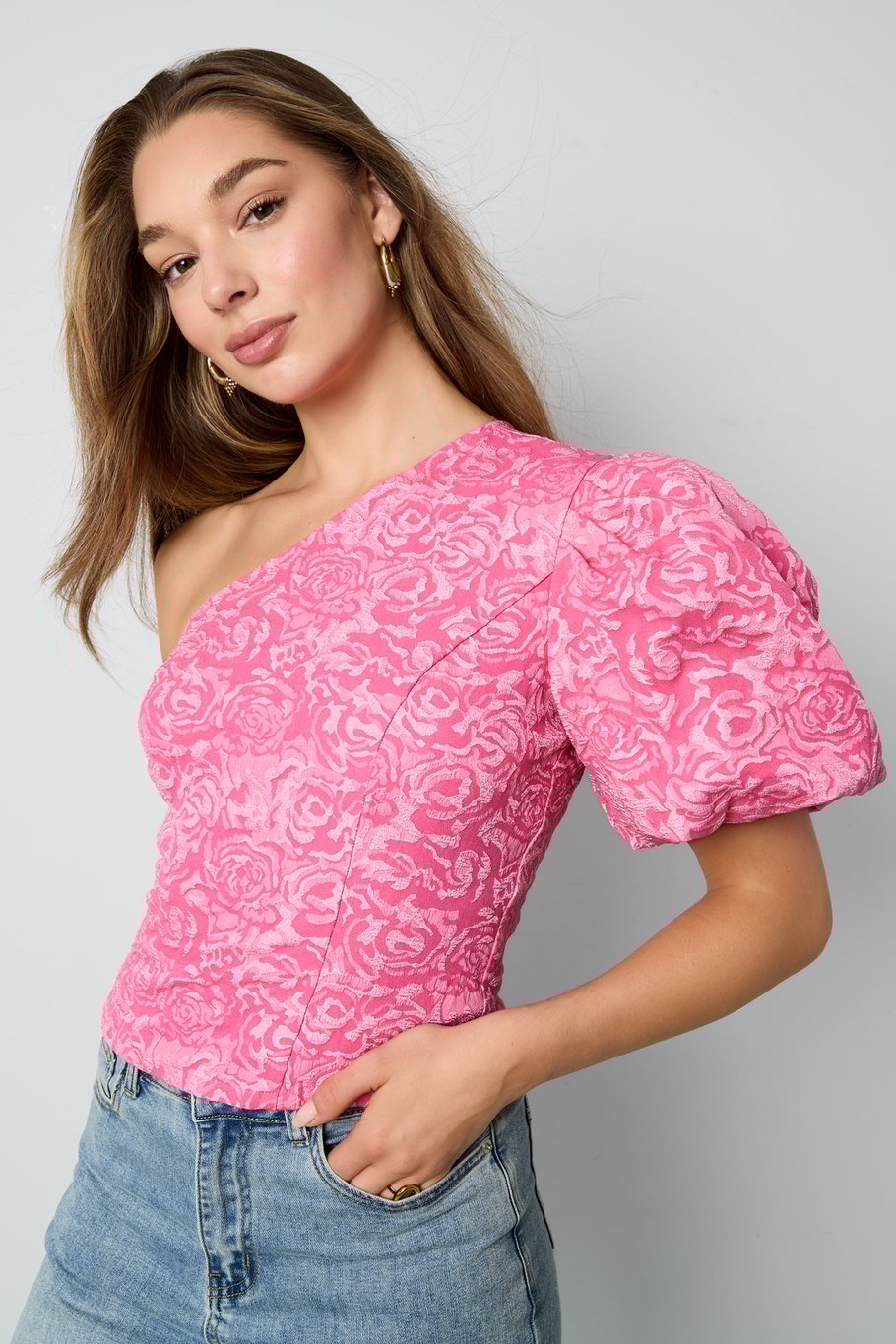 Short sleeve tops Floral print Elegant Spring/Summer Picture8