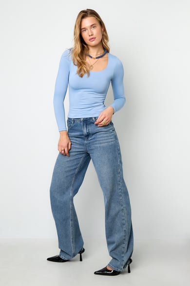 Nylon Long sleeve tops Solid color Basic All Fit  Clothes h5 Picture5