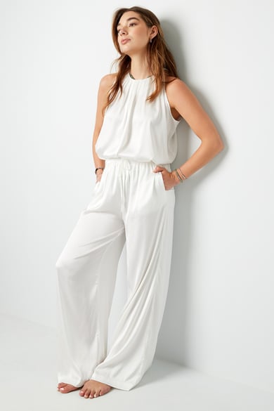 Pantalon Satin Blanc h5 Image3