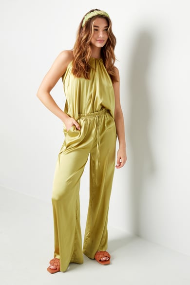 Pantalon Satin Blanc h5 Image4
