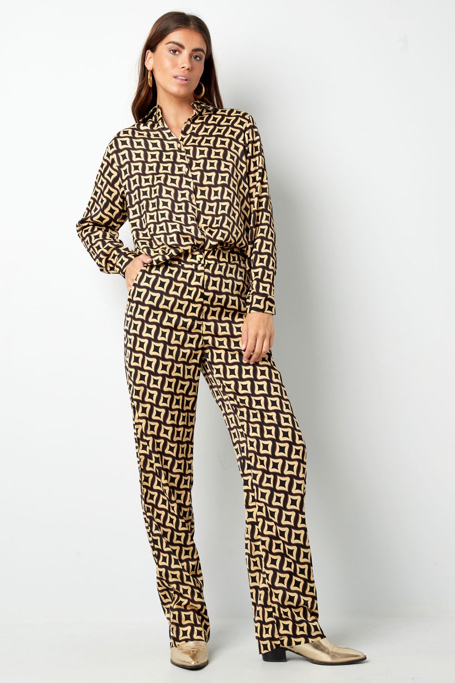 Pants retro print black h5Picture7