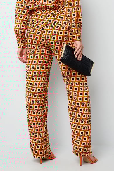 Hose mit Retro-Print in Schwarz h5 Bild10