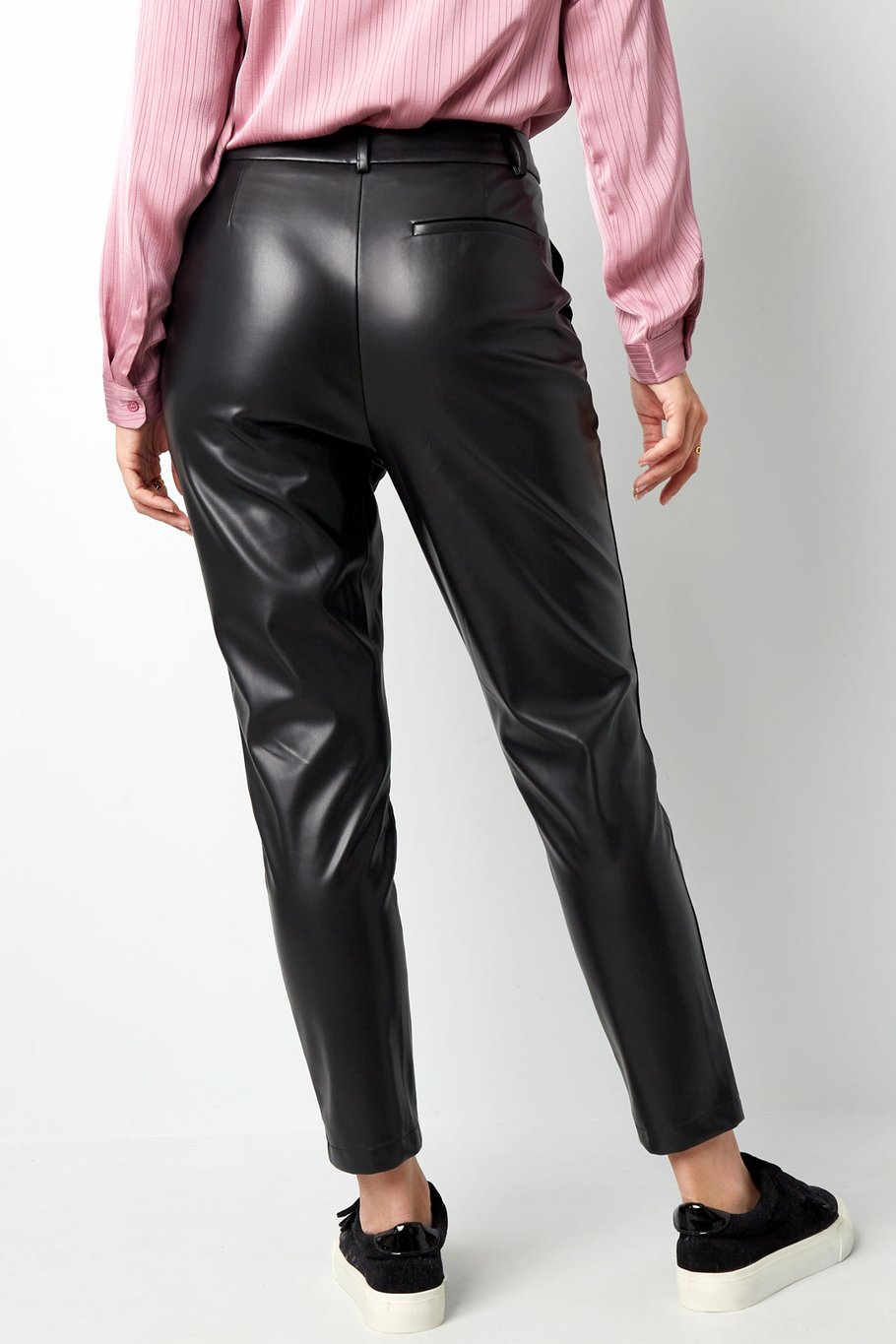 PU-Lederhose - schwarz Bild6